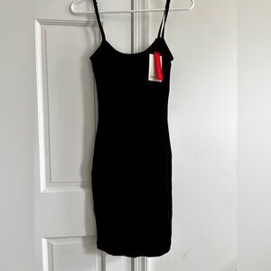 Popilush Black Midi Dress with built in shapewear